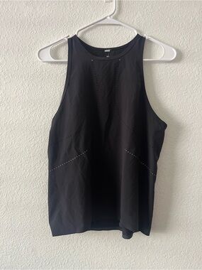 Lululemon Tank Top Sz 4 Black Find Your Pace Running Reflective Breathable